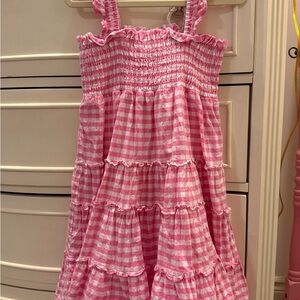Smocked Auctions Classic Whimsy 6 Pink Gingham Smocked Dress